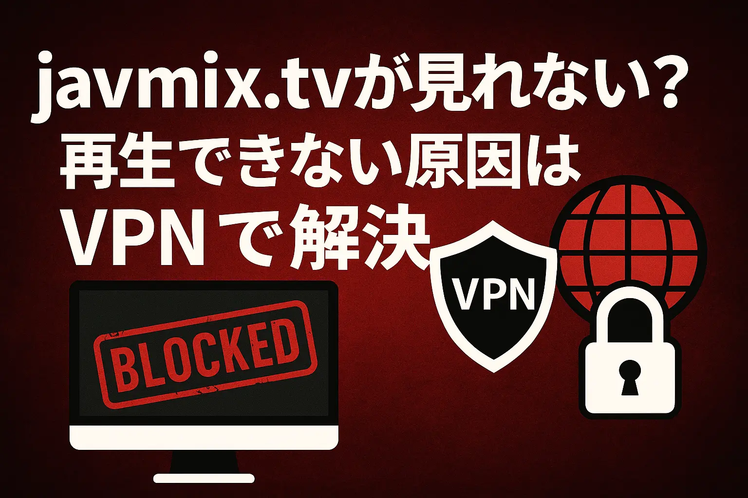 なぜ「javmix.tv」が見れない？再生できない原因はVPNで解決？アクセス遮断と違法リスク